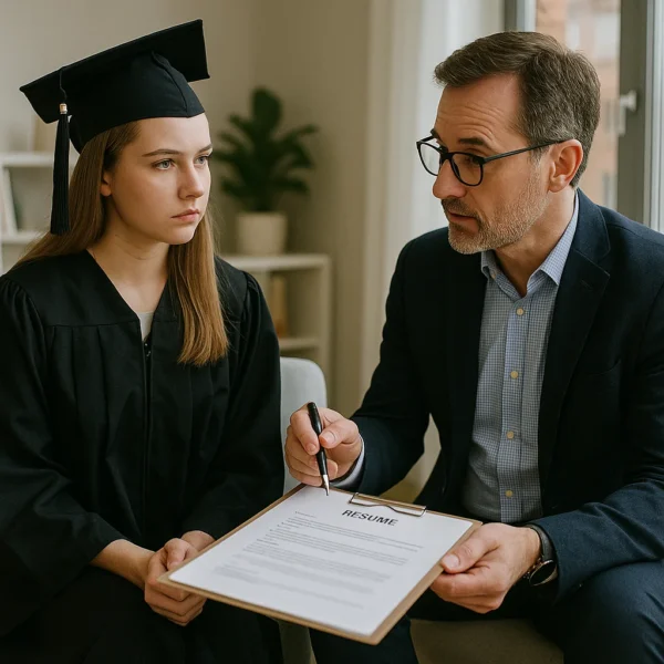 جلسه مشاوره شغلی برای دانشآموختگان در کلینیک آتیه کرمان